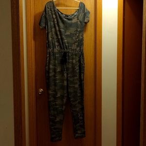 Brand new camouflage jumpsuit fashion nova 1X